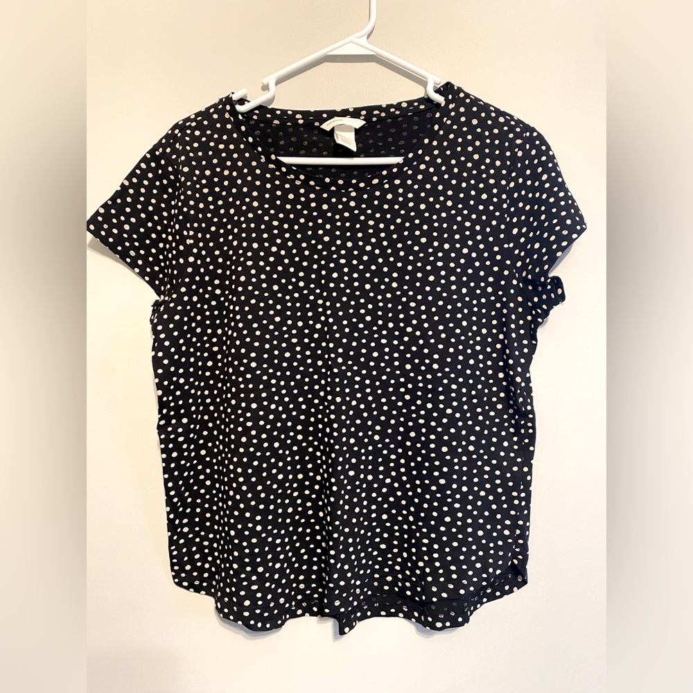 H&M Basics Polka Dot Top